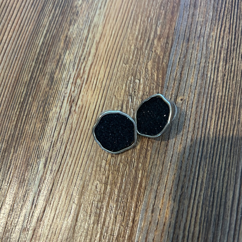 bebe Black and Silver Earrings